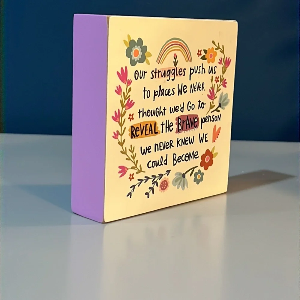 Inspirational Block Sign - Picture 2 of 2